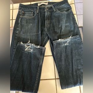 Levi’s 514 Slim Straight Men’s Blue Denim Jeans 33 x 30 33w x 30 l